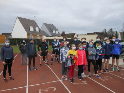 Fin de séance pour nos jeunes triathlètes et les moins jeunes
